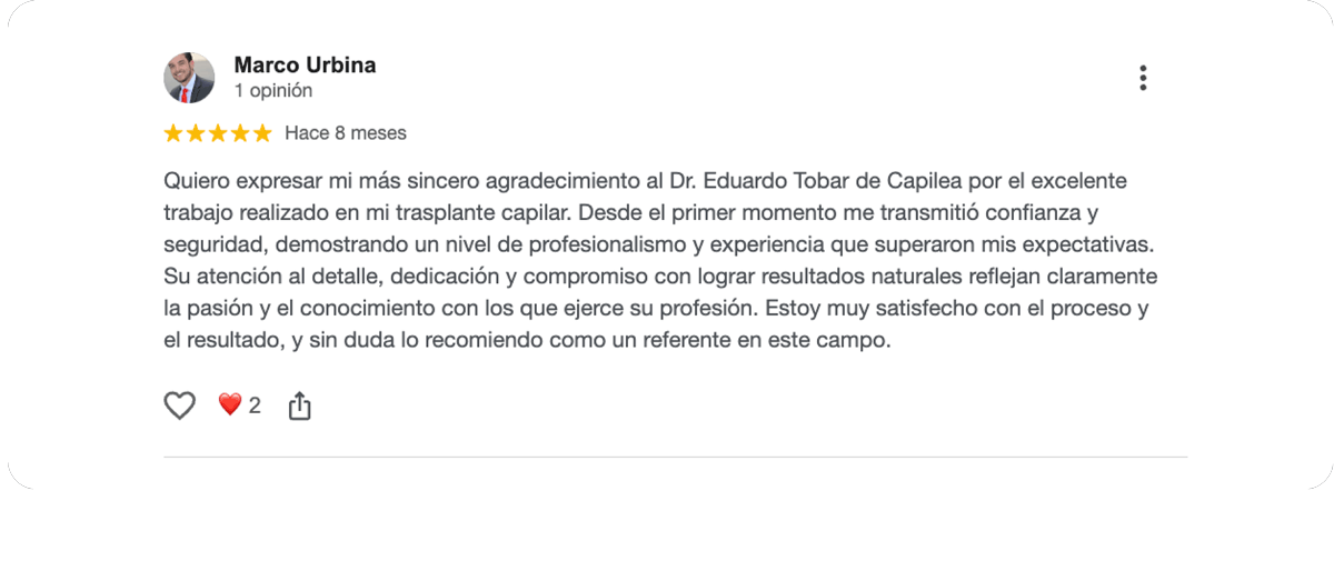 Lo que dicen nuestros pacientes
